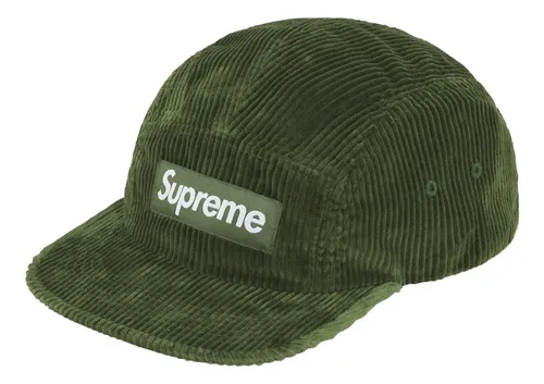 Boné Supreme Corduroy Camp Verde Fw25 | Frete grátis Boné Supreme Corduroy Camp Verde Fw25 | Frete grátis