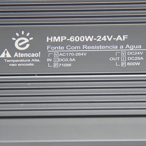 Fonte Embralumi 24v Blindada Ip67 600w 25a 2 Anos