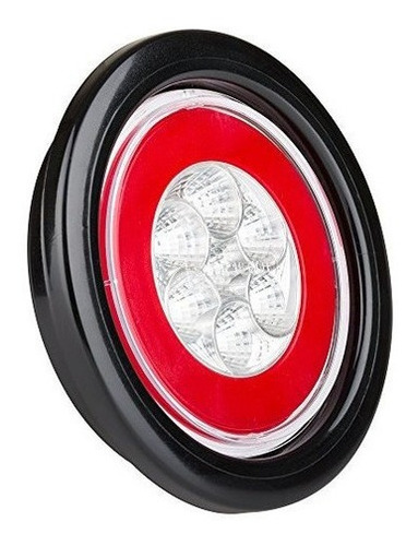 Imagen 3 de 6 de Halo Led 4 Luces De Cola De Reborde Selladas De Ronda Lente