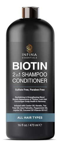 Infina Essentials Biotin Champú Y Acondicionador 2 En 1 .