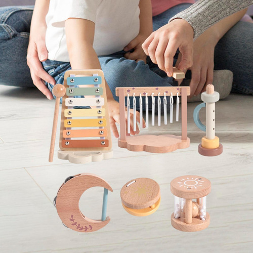 6 Piezas De Juguetes Musicales Para Bebés, Instrumentos De