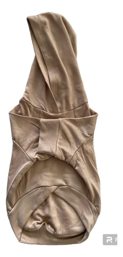 Buzo Hoodie Perro Beige Talles Varios 