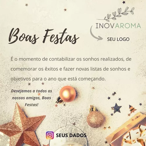 Cartão De Festividades Feliz Natal e Ano Novo! 20XX