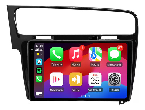 Kit Multimídia Golf Mk7 9p Aikon Core Red Carplay 2gb 64gb