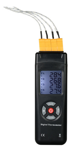 R Sensor Termopar De Termômetro Lcd Digital Tipo K De 4