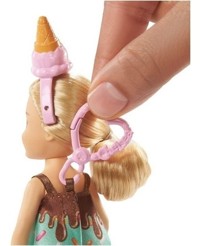 Imagem 3 de 6 de Barbie Club Chelsea Festa Fantasia Sorvete Mattel Ms