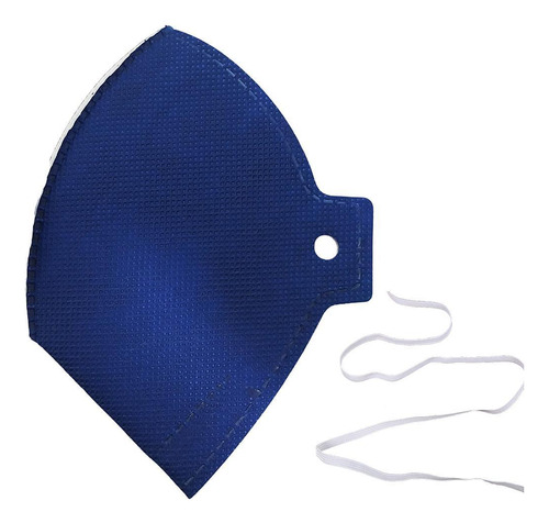 Máscara Respiradora Pff2 Azul Elástico Plastcor 10 Unidades