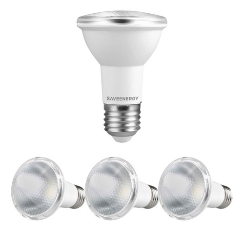 4 Lâmpadas Led Par20 Ip65 4,8w Biv Branco Neutro Saveenergy