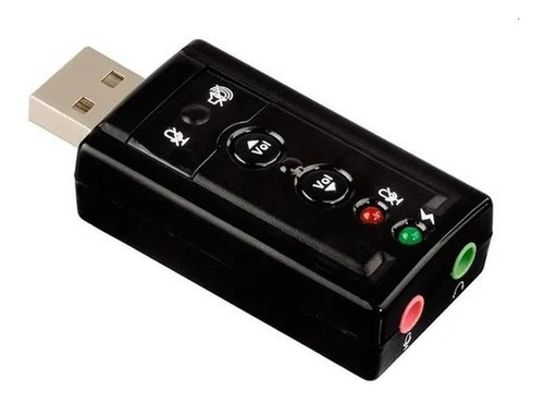 Tarjeta De Sonido Usb 7.1 Con Control De Volumen