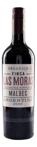 Vino Malbec Orgánico 750 Ml Las Moras - mL a $146