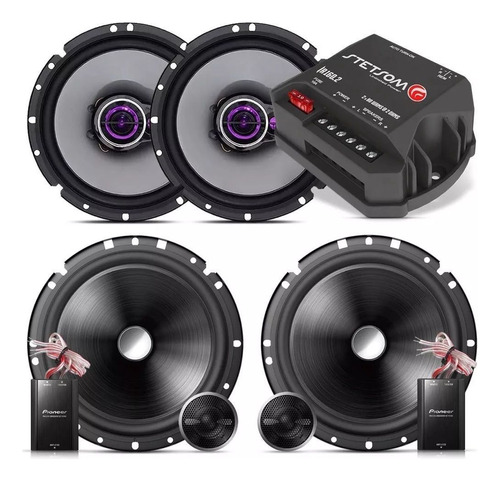 Kit 2 Vias 6 Pioneer + Falante 6 + Módulo Gol G2 G3 G4 G5 G6