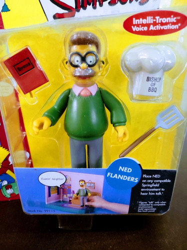 Figura Ned Flanders Playmates The Simpsons (Usado)