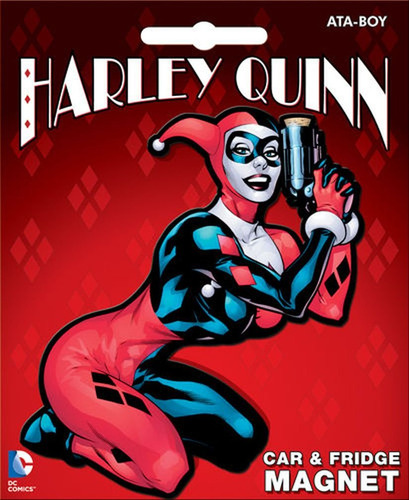 Iman Harley Quinn Troquelado Para Automovil Refrigerador