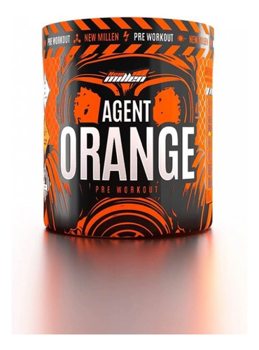 Agent Orange Pre Workout (250g) Tangerina Tangerina Com Morango