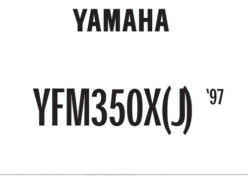 Manual Mecanica Eletrica Yamaha Quadriciclo Yfm350 Em Pdf*