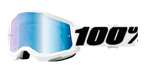 Óculos 100% Strata 2 Espelhado Everest Branco Novo
