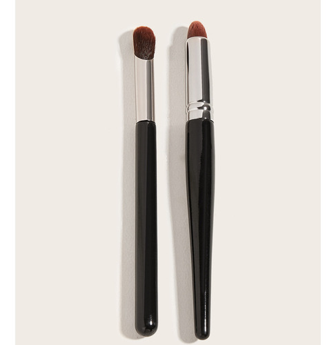 L Combo De 2 Brochas De Maquillaje De Nailon Con Mango De