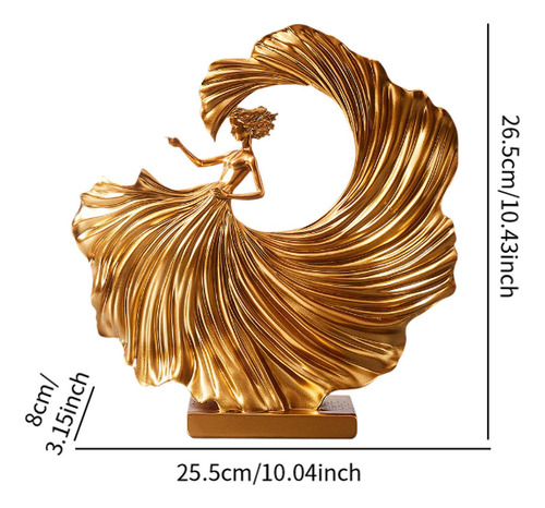 Estatua De Bailarina, Escultura Artística, Adorno De Mesa,