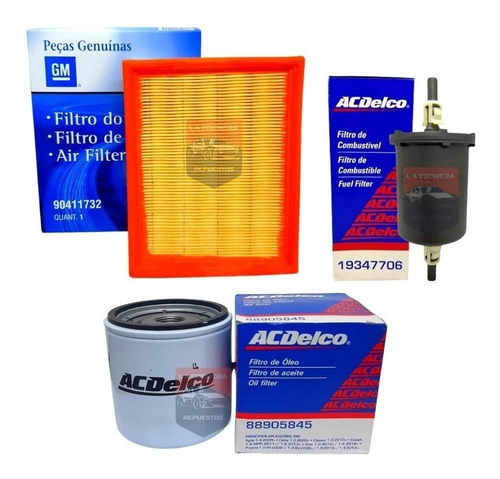 Kit De 3 Filtros Chevrolet Corsa Agile Classic 1.4 1.6 Orig