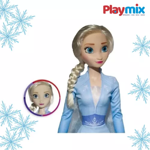 Boneca Elsa Frozen 2 Grande 55 Cm Disney Original Princesa - Kids