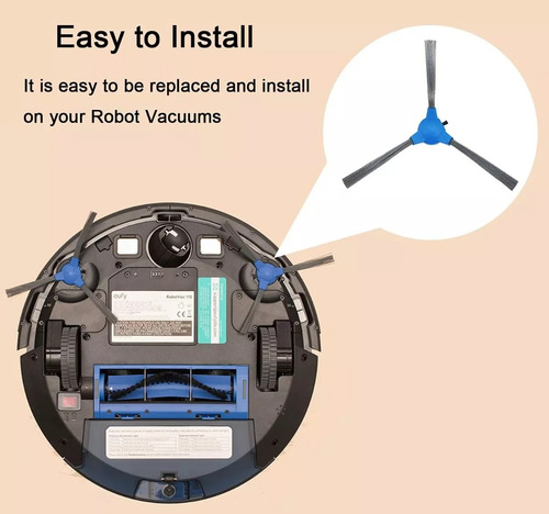Kit 4 Cepillo Para Eufy Robovac 11s 30 30c 15c 12 25c 35