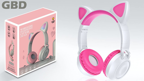 Oído Gbd Gato Niños Auriculares Inalámbricos Con Micrófo