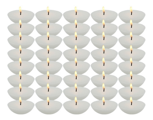 40 Velas Flotantes Grandes Aluzza