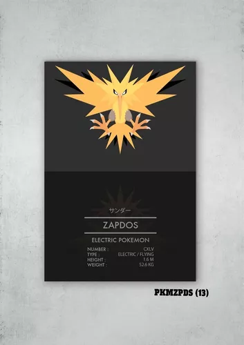 Quadro e poster Zapdos - Pokemon - Quadrorama