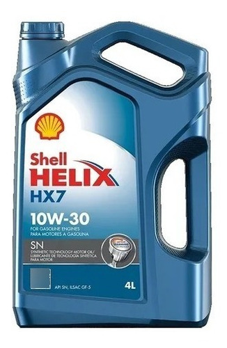 Aceite Shel 10w-30 Helix Hx7  Sintetico 4l