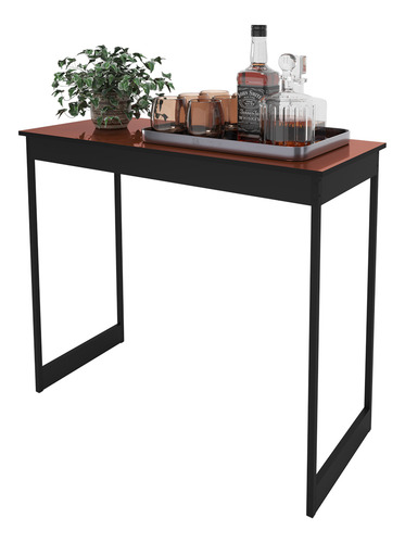 Aparador Buffet Retrô Cor Preto E Cobre Industrial Escandinavo Para Escritório Retrô Mod: Aparador Doca
