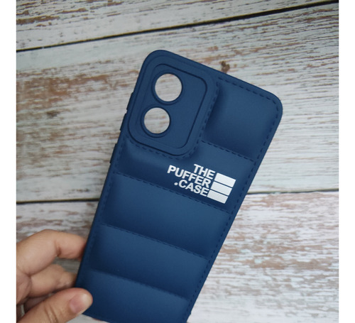 Funda Puffer Para Motorola E13 E22 E22i Efecto Acolchado 