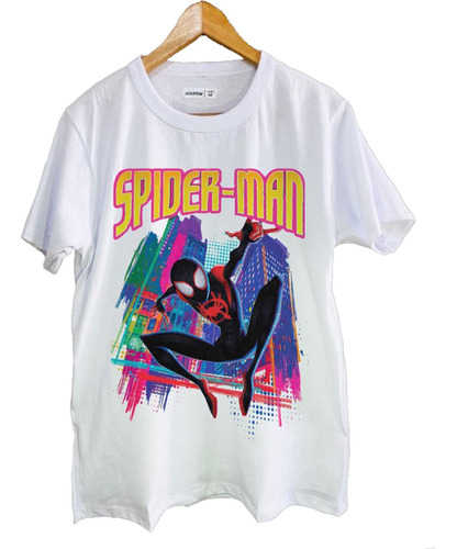 Remeras Estampadas Dtg Full Hd Spiderman Miles Morales Pelis