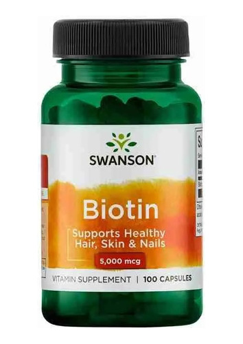 Biotin 5000 Mcg 100 Capsulas Swanson