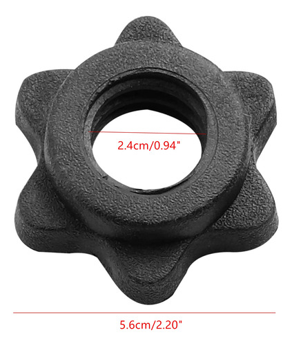 Collar Spinlock Para Barra (bk), Tuerca Hexagonal Para Barra