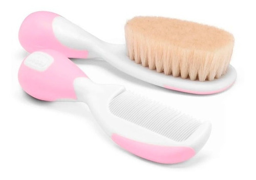 Combo Chicco Higiene Peine+cepillo+alicate+tijera Nena Color Rosa