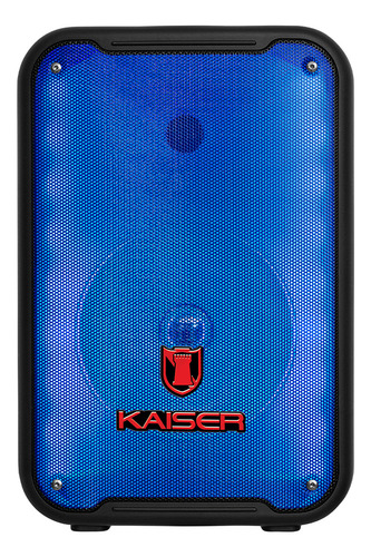 Bafle Kaiser 8 Pulg 6200w Pmpo Luz Multicolor Ksw-7007 Negro