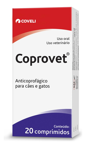 Coprovet 20 Comprimidos | Anticoprofágico Para Cães E Gatos