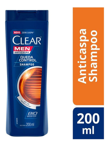 Shampoo Clear Men Anticaspa Queda Control 200ml