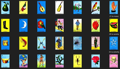 Llavero De Loteria Clásica