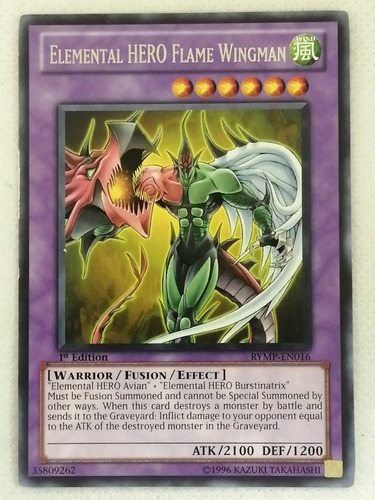 Elemental Hero Flame Wingman Rare Yugioh