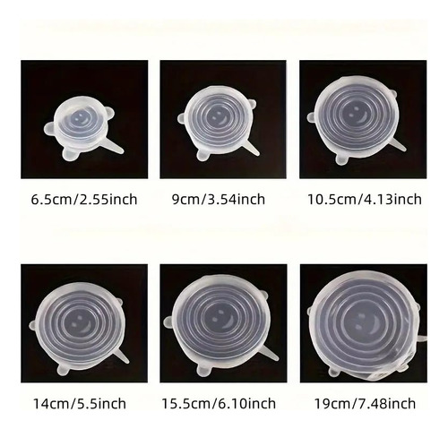 Tapas Herméticas De Silicón Flexibles Reutilizables 6