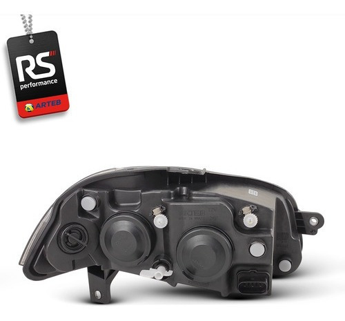 Imagem 4 de 7 de Par De Farol Duplo Arteb Cromado Fiat Palio 2009-2013