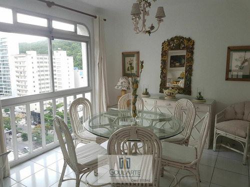Imagem 15 de 30 de Apartamento Amplo Com 3 Dormitórios Sendo 1 Suíte Na Praia Da Pitangueira-guarujá/sp - 3523
