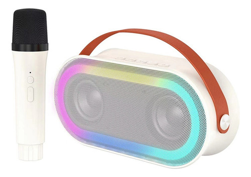Mini Bt Karaoke Hine Con Micrófonos Inalámbricos Y Efectos D