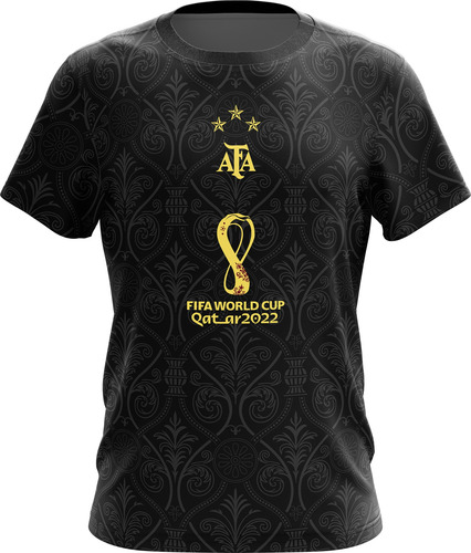 Camiseta Argentina Black Edition Campeones Personalizada