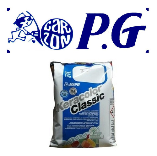 Pack 3 X 1kg Pastina Impermeable Mapei Keracolor 4 Colores