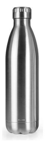 Termo En Forma De Botella Doble Pared Sin Bpa 750 Inox Ibili Color Plata