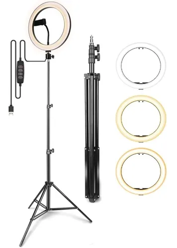 Aro De Luz Led Grande Celular Tripode Profesional 2.10 Mts