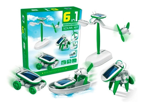 Juguete Kit Robot Solar Didáctico 6 En 1 Para Armar 