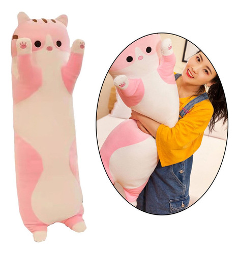Almohada Larga Para Dormir Lindo Rosa 70 Cm Rosa 70 Cm Multi